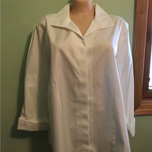 Chico’s Celia No-Iron White Shirt NWT - Size 3